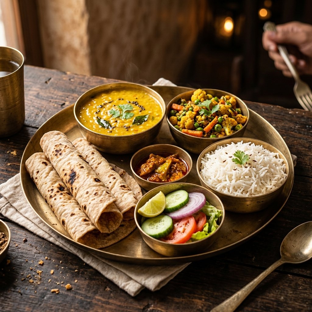 Standard Ghar Ki Thali Veg - Fresh Roots Tiffin Services